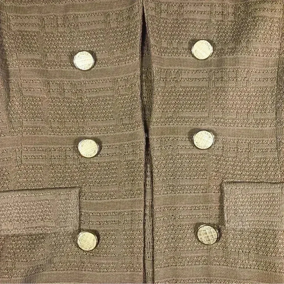 Misook Plus Size medium Knit Jacket Blazer In Taupe - Picture 2 of 6
